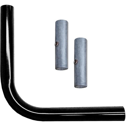 Raccordo angolare per tubo nero