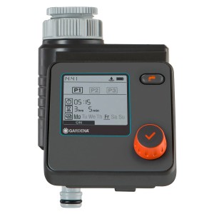 Computer per irrigazione Gardena Select per irrigazione automatica del giardino.