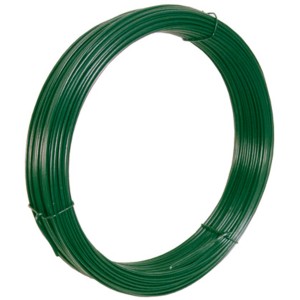 Filo di legatura verde in rotolo, ideale per giardino e bricolage.