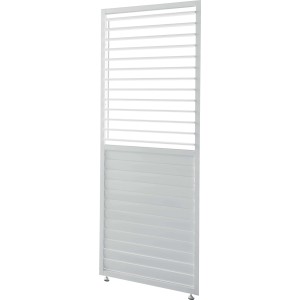 Pannello orientabile lamelle a persiana per pergola Myara L90 x H236,5 cm bianco