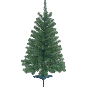 Albero di Natale artificiale verde Colorado, alto 120 cm, con supporto. Ideale per Natale.