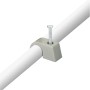 Clip a chiodo grigio (7-11mm) con chiodo per fissaggio cavi.
