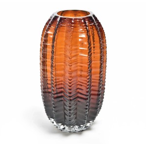 Vaso in vetro Ø15xH28 cm bianco