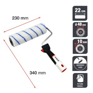 Rullo per pittura Nespoli Soft Touch sup lisce 22 cm