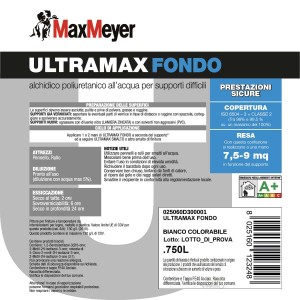 Max Meyer Ultramax Fondo, fondo solvente per superfici difficili.