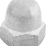 Dado a cappello LUX M10 zincato, set da 4. Protegge le estremità delle viti da danni e corrosione.