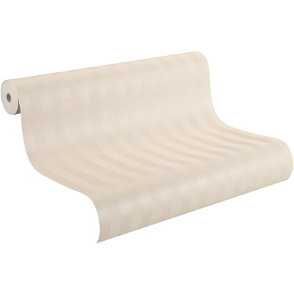 Carta da parati non tessuta Rasch Trianon XIII Strisce crema 10,05x0,53 m