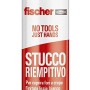 Stucco riempitivo Fischer pronto all'uso con spatola, per riparare fori e crepe.