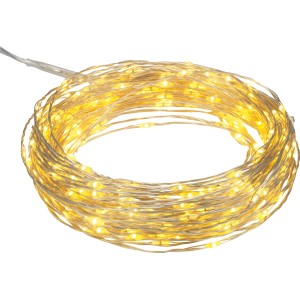 Catena luminosa da esterno a spirale, bianco caldo.