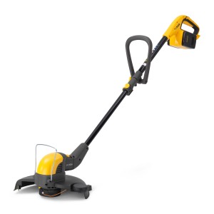 Stiga tagliabordi a batteria GT 300e set, giallo/nero, con batteria e caricabatterie.