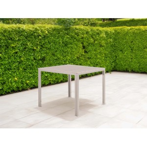 Tavolo quadrato da giardino Linea Tenerife effetto legno 78 x 78 x H 74 cm