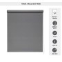 Tenda a rullo semifiltrante Rodi L 150 x H 252 cm grigio scuro_4