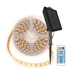 Striscia LED solare outodoor Prismalux bianco caldo 5 m