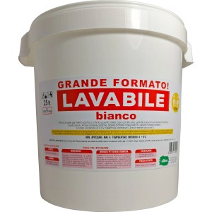 Secchio di pittura per interni bianca t.b.t. per pareti. Lavabile.