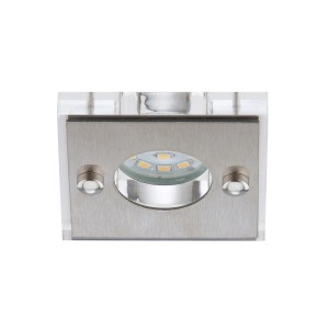 Briloner Faretto da incasso a LED Attach, set da 1, nichel opaco, quadrato. Faretto da incasso per soffitti.