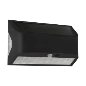 Applique solare Arcadia max 4000K nero