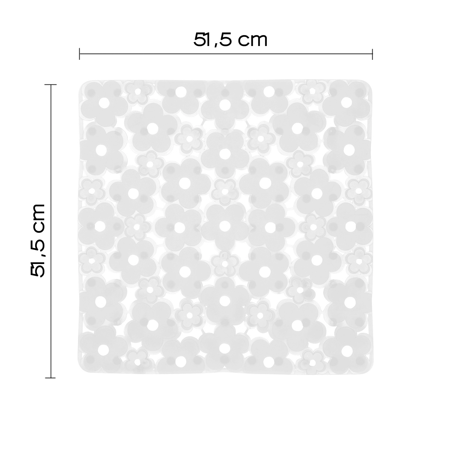 Tappeto doccia “SOLID” trasparente