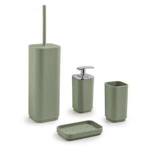 Dosasapone bagno Seventy in resine termoplastiche Ekoplà verde salvia