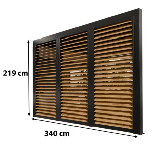 Veneziana in alluminio 360 cm simil legno 3630 e 3660