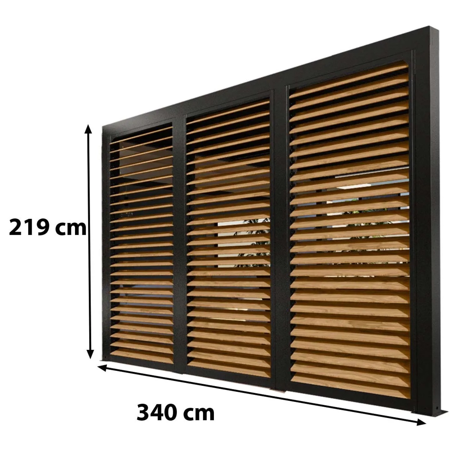 Veneziana in alluminio 360 cm simil legno 3630 e 3660_3