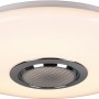 Plafoniera LED bianca Musica con altoparlante e cambio colore per soggiorno e camere da letto.