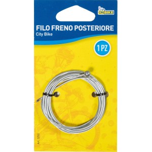 Cavo freno posteriore bici, argento, per city bike, ricambio