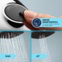Set doccia Grohe Vitalio Comfort 110: mano aziona SmartSwitch, confronto getto Rain e Jet.