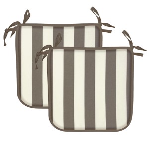 Cuscini da esterno t.b.t. a righe (set da 2) con lacci.