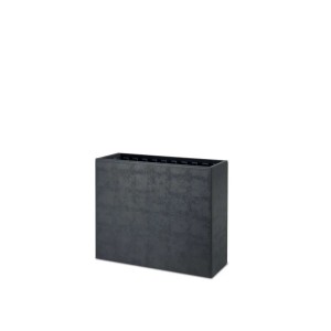 Vaso Swingmood in plastica con ruote 70 cm grigio notte