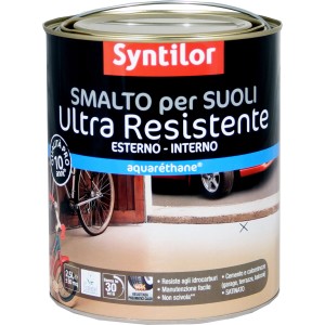 Barattolo di smalto per pavimenti Syntilor Ultra Resistente per interni ed esterni.