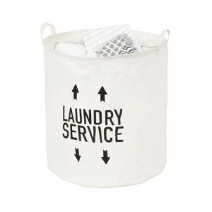 Cesto portabiancheria arrow rotondo flessibile ø 42x48 cm bianco