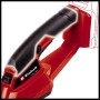 Tagliasiepi a batteria Einhell GC-CG 18/1 Li-Solo, rosso/nero, dettaglio.