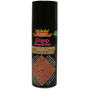 Spray per la cura delle scarpe da lavoro: Impregna pelle e tessuti, protegge da umidità e macchie.