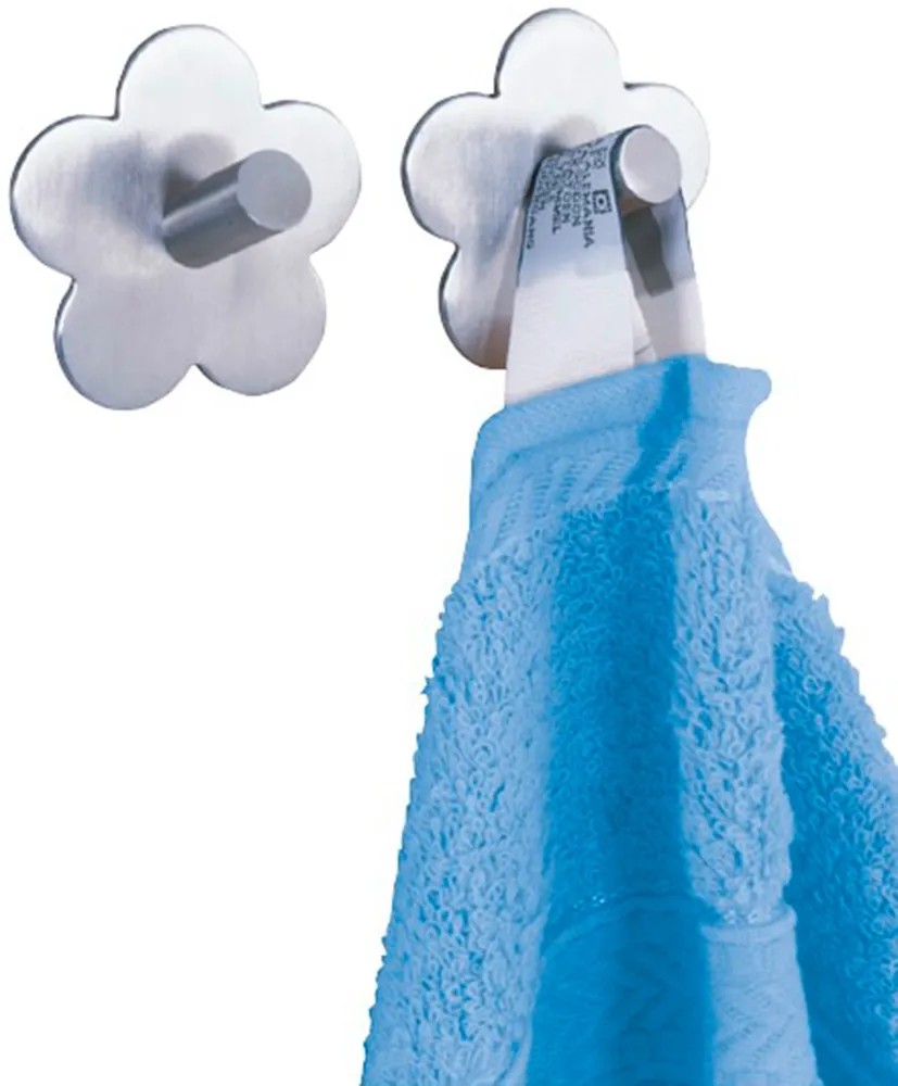 Porta Asciugamani Autoadesivo In Acciaio Inox - 4 Pezzi - Portata 5 Kg - Senza Foratura - Foto 5