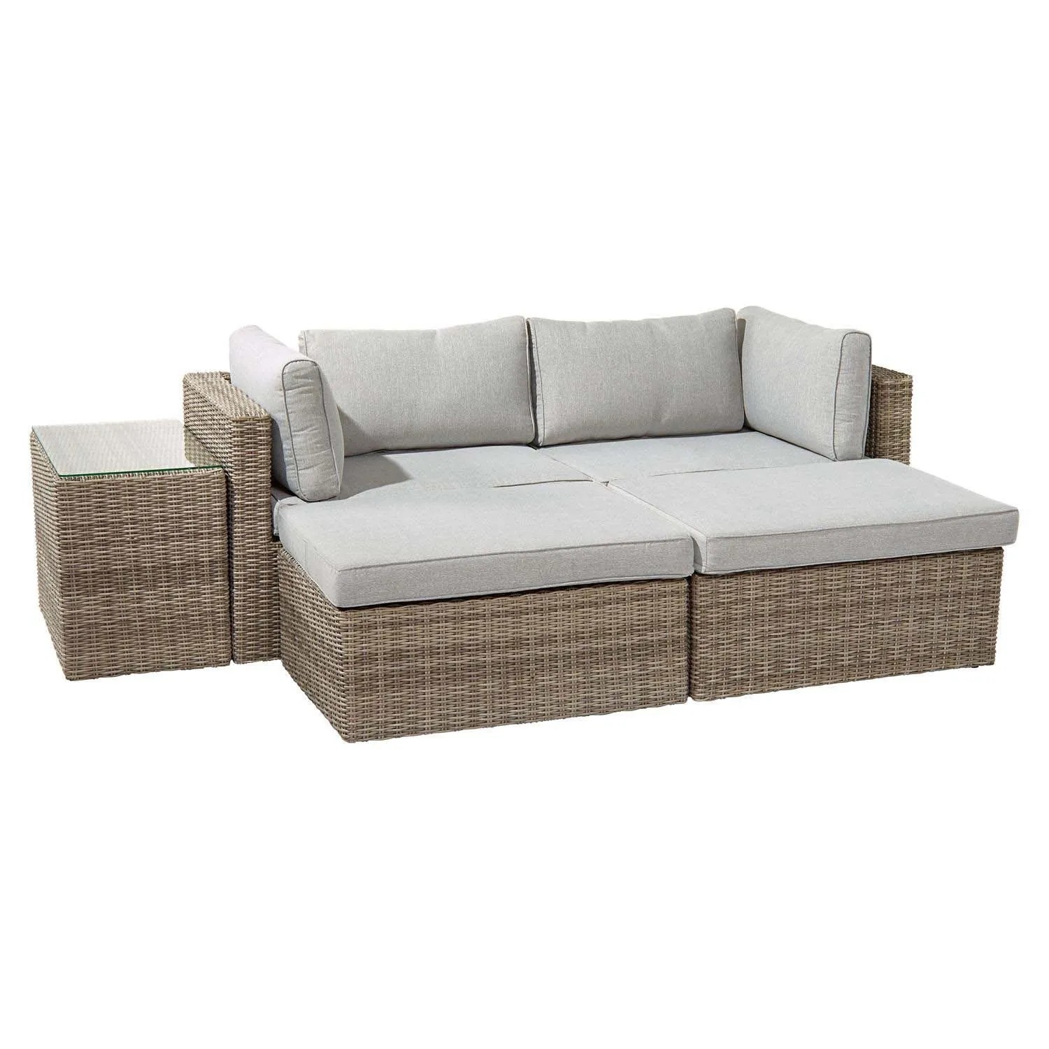 Salotto da giardino Olea in polyrattan sabbia 3 posti_11