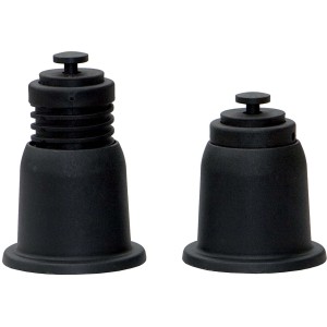 Piedini neri t.b.t. per climatizzatori, due varianti.