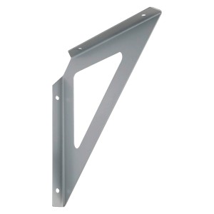Mensola triangolare OBI, alluminio argento, 190x190mm, per ripiani e costruzione mobili.