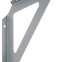Mensola triangolare OBI, alluminio argento, 190x190mm, per ripiani e costruzione mobili.