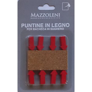 Puntine rosse a forma di freccia per bacheche.