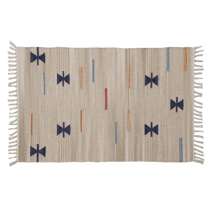 Tappeto cotone Durrie 60x90 cm beige