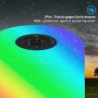 Lampada da tavolo a batteria Brilo Smal nera con illuminazione RGB e protezione dagli spruzzi (IP44).