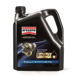 Olio motore Arexons 5W-40, completamente sintetico per motori benzina e diesel.