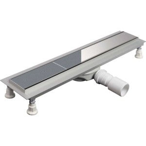 Canaletta scarico universale Idrostile alluminio 50 cm cromo