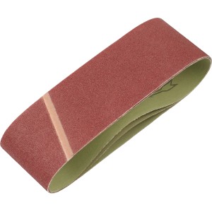 Nastro abrasivo LUX Classic, 75x533 mm, grana K80, per levigatrici a nastro, ideale per legno e metallo.