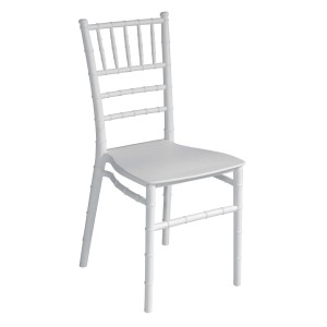 Sedia giardino contract Ropilene polipropilene bianco chiavarina