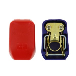 t.b.t. Terminali batteria rossi e blu per riparazione auto.