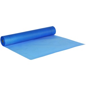 Rotolo di rete di rinforzo blu per isolamento facciate.