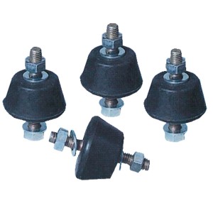 Set di quattro antivibranti t.b.t. con viti e dadi per condizionatori.