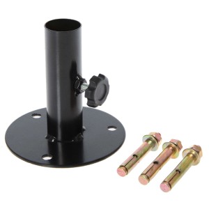 Basetta di sostegno per tralicci in alluminio nero