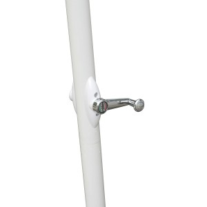 Dettaglio del meccanismo di un ombrellone a braccio t.b.t.